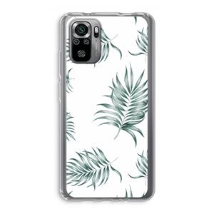 CaseCompany Simple leaves: Xiaomi Redmi Note 10S Transparant Hoesje