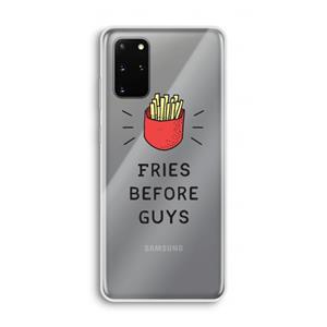 CaseCompany Fries before guys: Samsung Galaxy S20 Plus Transparant Hoesje