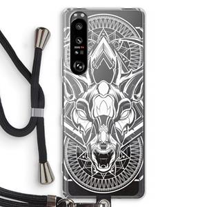 CaseCompany Oh Deer: Sony Xperia 1 III Transparant Hoesje met koord