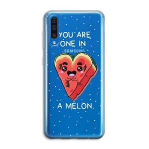 CaseCompany One In A Melon: Samsung Galaxy A50 Transparant Hoesje