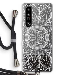 CaseCompany Roses Are Red: Sony Xperia 1 III Transparant Hoesje met koord