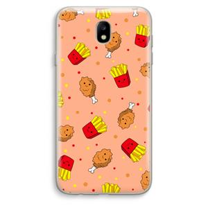CaseCompany Chicken 'n Fries: Samsung Galaxy J7 (2017) Transparant Hoesje
