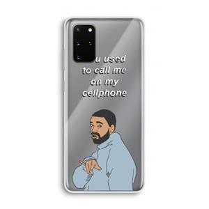 CaseCompany Hotline bling: Samsung Galaxy S20 Plus Transparant Hoesje