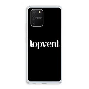 CaseCompany Topvent Zwart: Samsung Galaxy S10 Lite Transparant Hoesje