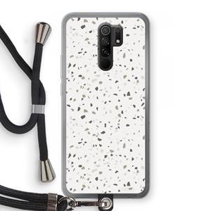 CaseCompany Terrazzo N°14: Xiaomi Redmi 9 Transparant Hoesje met koord