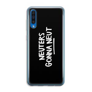 CaseCompany Neuters (zwart): Samsung Galaxy A50 Transparant Hoesje