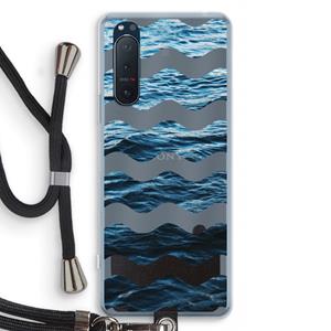 CaseCompany Oceaan: Sony Xperia 5 II Transparant Hoesje met koord