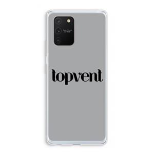 CaseCompany Topvent Grijs Zwart: Samsung Galaxy S10 Lite Transparant Hoesje