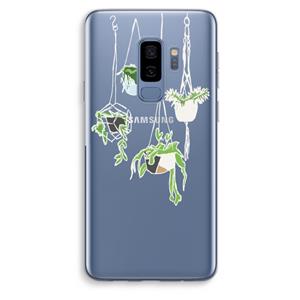 CaseCompany Hang In There: Samsung Galaxy S9 Plus Transparant Hoesje