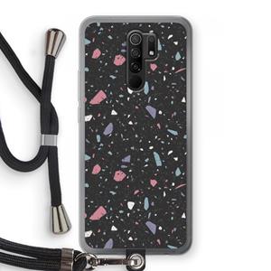 CaseCompany Terrazzo N°16: Xiaomi Redmi 9 Transparant Hoesje met koord