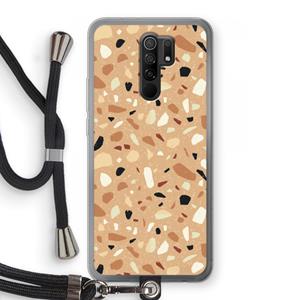 CaseCompany Terrazzo N°17: Xiaomi Redmi 9 Transparant Hoesje met koord