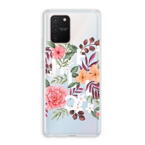 CaseCompany Hello in flowers: Samsung Galaxy S10 Lite Transparant Hoesje
