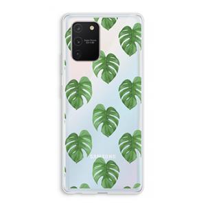 CaseCompany Monstera leaves: Samsung Galaxy S10 Lite Transparant Hoesje