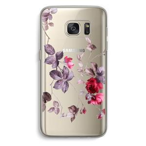 CaseCompany Mooie bloemen: Samsung Galaxy S7 Transparant Hoesje