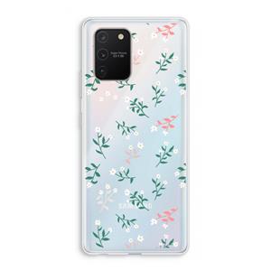 CaseCompany Small white flowers: Samsung Galaxy S10 Lite Transparant Hoesje