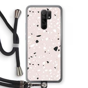 CaseCompany Terrazzo N°20: Xiaomi Redmi 9 Transparant Hoesje met koord