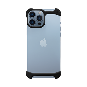 Arc Pulse Dubbelzijdige Aluminium Bumper Case - iPhone 13 Pro Max - Mat Zwart