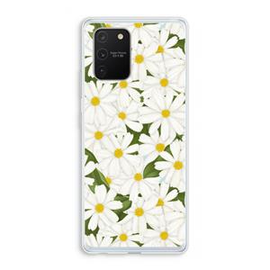 CaseCompany Summer Daisies: Samsung Galaxy S10 Lite Transparant Hoesje