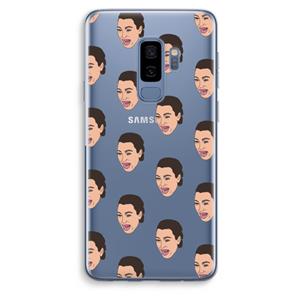 CaseCompany Ugly Cry Call: Samsung Galaxy S9 Plus Transparant Hoesje