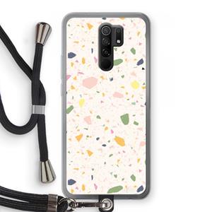 CaseCompany Terrazzo N°21: Xiaomi Redmi 9 Transparant Hoesje met koord