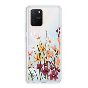 CaseCompany Painted wildflowers: Samsung Galaxy S10 Lite Transparant Hoesje