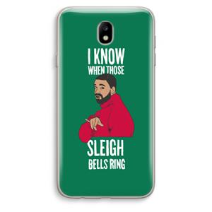 CaseCompany Sleigh Bells Ring: Samsung Galaxy J7 (2017) Transparant Hoesje