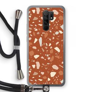 CaseCompany Terrazzo N°22: Xiaomi Redmi 9 Transparant Hoesje met koord