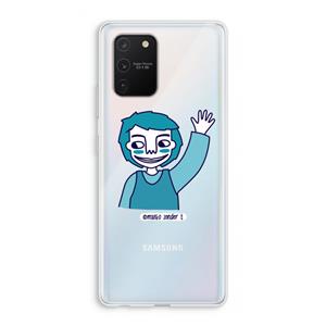 CaseCompany Zwaai: Samsung Galaxy S10 Lite Transparant Hoesje