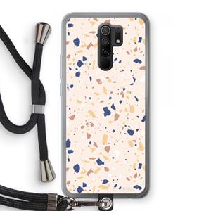 CaseCompany Terrazzo N°23: Xiaomi Redmi 9 Transparant Hoesje met koord