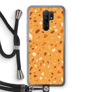 CaseCompany Terrazzo N°24: Xiaomi Redmi 9 Transparant Hoesje met koord