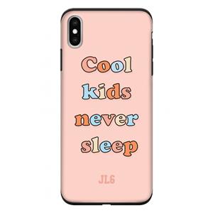 CaseCompany Cool Kids Never Sleep: iPhone XS Max Tough Case