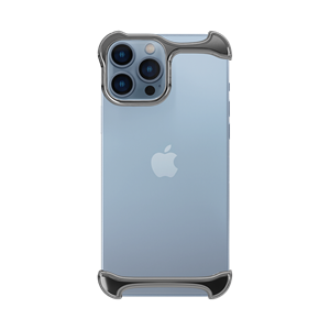 Arc Pulse Dubbelzijdige Titanium Bumper Case - iPhone 13 Pro - Zilver