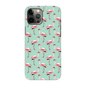 CaseCompany Flamingoprint groen: Volledig geprint iPhone 12 Pro Max Hoesje