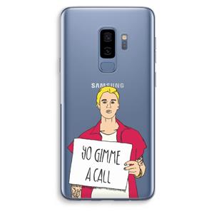 CaseCompany Gimme a call: Samsung Galaxy S9 Plus Transparant Hoesje