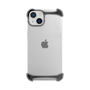 Arc Pulse Dubbelzijdige Titanium Bumper Case - iPhone 13 - Zilver