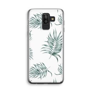 CaseCompany Simple leaves: Samsung Galaxy J8 (2018) Transparant Hoesje