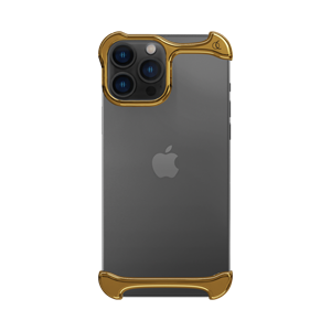 Arc Pulse Dubbelzijdige Titanium Bumper Case - iPhone 13 Pro Max - Goud