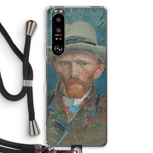 CaseCompany Van Gogh: Sony Xperia 1 III Transparant Hoesje met koord