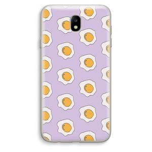 CaseCompany Bacon to my eggs #1: Samsung Galaxy J7 (2017) Transparant Hoesje