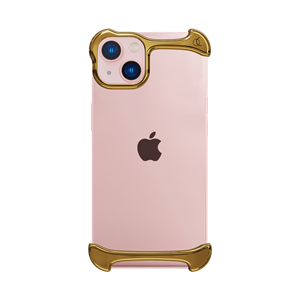 Arc Pulse Dubbelzijdige Titanium Bumper Case - iPhone 13 Mini - Goud