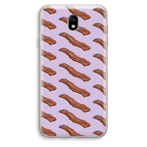 CaseCompany Bacon to my eggs #2: Samsung Galaxy J7 (2017) Transparant Hoesje