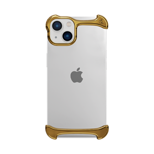 Arc Pulse Dubbelzijdige Titanium Bumper Case - iPhone 13 - Goud