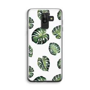 CaseCompany Tropische bladeren: Samsung Galaxy J8 (2018) Transparant Hoesje