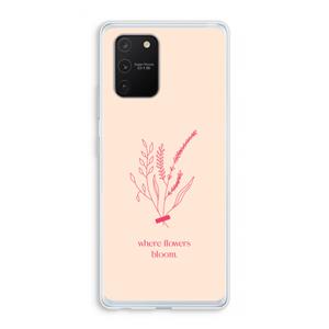 CaseCompany Where flowers bloom: Samsung Galaxy S10 Lite Transparant Hoesje