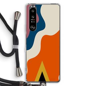 CaseCompany Noor A: Sony Xperia 1 III Transparant Hoesje met koord