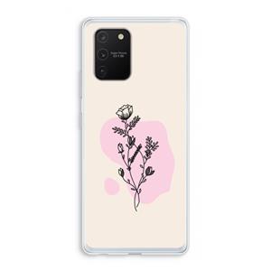 CaseCompany Roses are red: Samsung Galaxy S10 Lite Transparant Hoesje