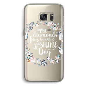 CaseCompany Diamonds: Samsung Galaxy S7 Transparant Hoesje