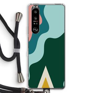 CaseCompany Noor B: Sony Xperia 1 III Transparant Hoesje met koord