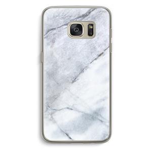 CaseCompany Witte marmer: Samsung Galaxy S7 Transparant Hoesje