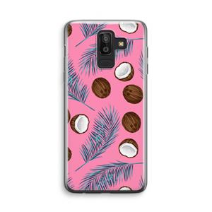 CaseCompany Kokosnoot roze: Samsung Galaxy J8 (2018) Transparant Hoesje